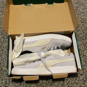 Puma Womens Suede Classic Shine Halogen Blue